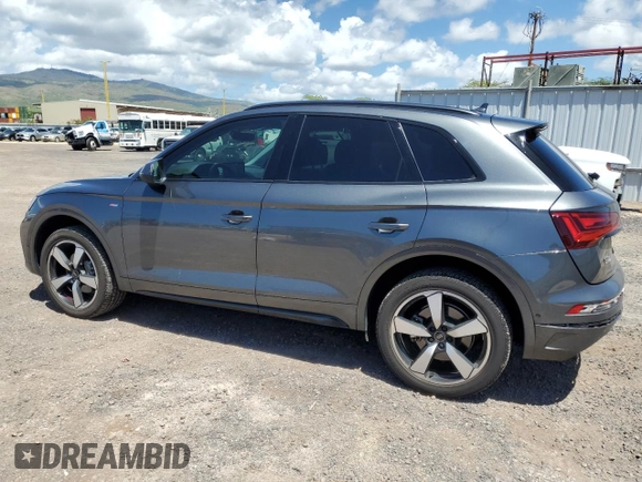 2023 Audi Q5 S line Prestige with VIN WA1FAAFY3P2055352, listed as a Copart auction lot 48815035 with 17,863 mi miles and Salvage title. Bid and sale history available at DreamBid. Image 2.