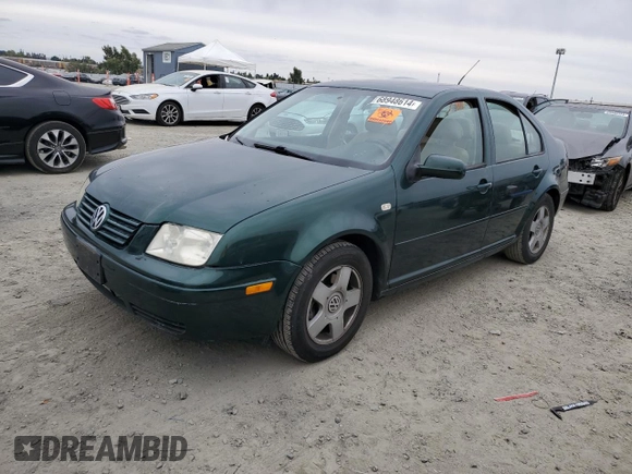 2000 Volkswagen Jetta z VIN 3VWSC29MXYM137048, wystawiony jako Copart lot #68948614 z przebiegiem 76 167 mil mil oraz Szkoda całkowita • Salvage title. Historia ofert i sprzedaży dostępna na DreamBid. Obrazek 1.