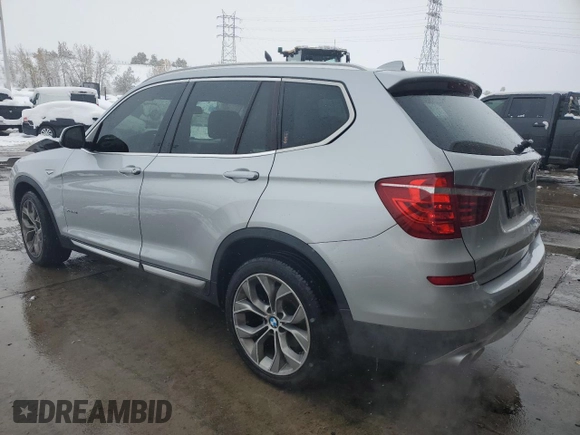 2016 BMW X3 xDrive28i with VIN 5UXWX9C58G0D79729, listed as a Copart auction lot 78850294 with 99,561 mi miles and Salvage Title. Bid and sale history available at carsss.com. Image 2.