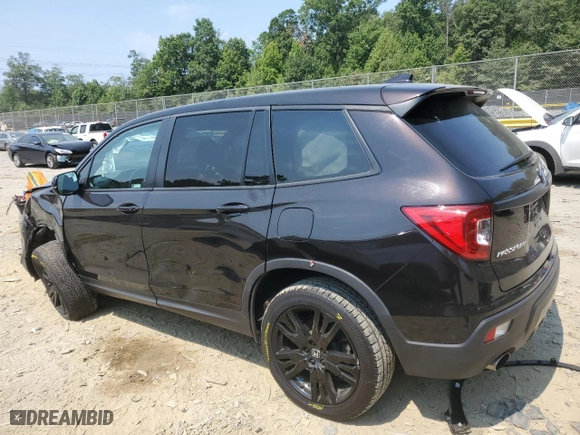 2021 Honda Passport Sport with VIN 5FNYF8H21MB014079, listed as a Copart auction lot 73524924 with 65,734 mi miles and Salvage Title. Bid and sale history available at carsss.com. Image 2.