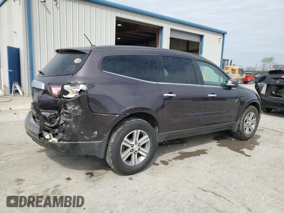 2015 Chevrolet Traverse LT with VIN 1GNKVGKDXFJ365993, listed as a Copart auction lot 51039925 with 172,386 mi miles and Salvage Title. Bid and sale history available at DreamBid. Image 3.