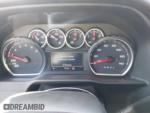 2021 Chevrolet Silverado 1500 RST with VIN 1GCPYEEK3MZ386123, listed as a IAAI auction lot 42020558 with 79,269 mi miles and . Bid and sale history available at DreamBid. Image 15.