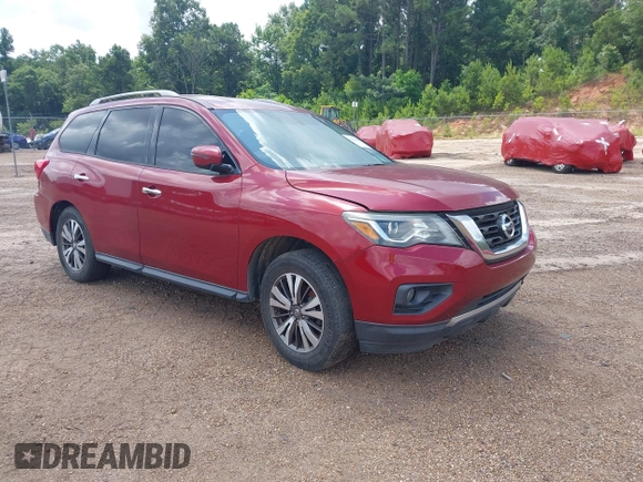2017 Nissan Pathfinder S with VIN 5N1DR2MN2HC645683, listed as a IAAI auction lot 41964009 with 157,232 mi miles and . Bid and sale history available at DreamBid. Image 1.