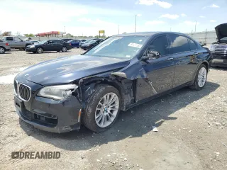 2013 BMW 7 Series 750Li xDrive with VIN WBAYF8C52DD140392, listed as a Copart auction lot 58581265 with 149,075 mi miles and Salvage title. Bid and sale history available at DreamBid. Image 1.