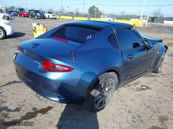 2020 Mazda MX-5 Miata RF Grand Touring with VIN JM1NDAM75L0412507, listed as a IAAI auction lot 41573544 with 1 mi miles. Bid and sale history available at carsss.com. Image 4.