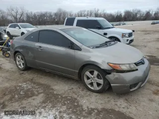 2007 Honda Civic Cpe EX with VIN 2HGFG12807H504618, listed as a Copart auction lot 44330225 with 285,814 mi miles and Salvage Title. Bid and sale history available at carsss.com. Image 4.