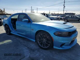 2019 Dodge Charger Scat Pack with VIN 2C3CDXGJ4KH703676, listed as a Copart auction lot 89003665 with Not Provided miles and Salvage Title. Bid and sale history available at DreamBid. Image 4.