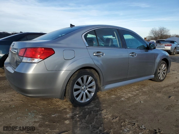 2011 Subaru Legacy 2.5i Ltd Pwr Moon with VIN 4S3BMBK61B3258569, listed as a Copart auction lot 46636155 with 186,604 mi miles and Salvage Title. Bid and sale history available at carsss.com. Image 3.