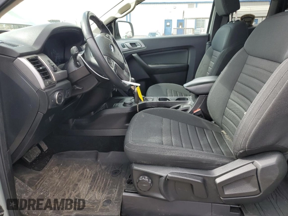 2021 Ford Ranger XL with VIN 1FTER1FH6MLD34729, listed as a Copart auction lot 53529925 with 38,831 mi miles and Salvage title. Bid and sale history available at DreamBid. Image 7.