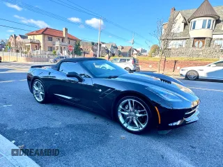 2019 Chevrolet Corvette 3LT with VIN 1G1YF3D73K5117449, listed as a Copart auction lot 87556195 with 53,655 mi miles and Salvage Title. Bid and sale history available at carsss.com. Image 1.