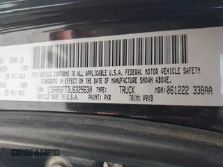 2018 Ram 1500 Tradesman with VIN 1C6RR6FT3JS325630, listed as a IAAI auction lot 42529009 with 125,522 mi miles and . Bid and sale history available at DreamBid. Image 9.