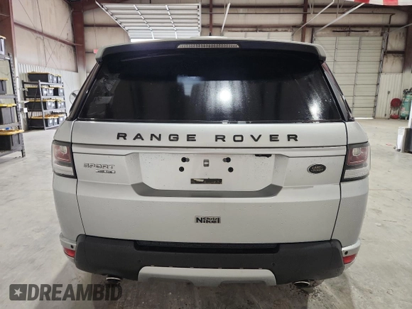 2017 Land Rover Range Rover Sport HSE with VIN SALWR2FK5HA129404, listed as a Copart auction lot 59574235 with 168,847 mi miles and Clean title. Bid and sale history available at DreamBid. Image 6.