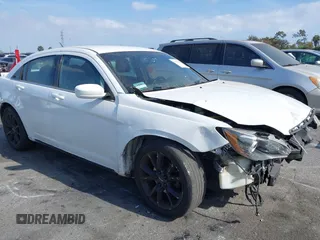 2013 Chrysler 200 Limited with VIN 1C3CCBCG8DN751644, listed as a IAAI auction lot 42117556 with 128,554 mi miles. Bid and sale history available at carsss.com. Image 1.