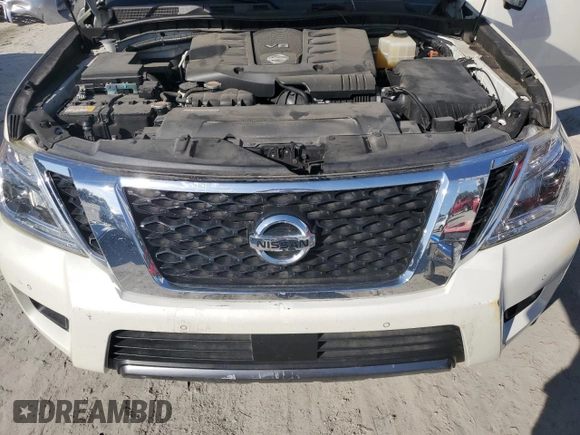 2020 Nissan Armada SL with VIN JN8AY2ND8L9109346, listed as a Copart auction lot 43010145 with 32,268 mi miles and Salvage Title. Bid and sale history available at carsss.com. Image 12.