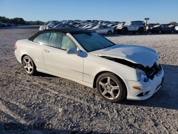 2009 Mercedes-Benz CLK-Class 3.5L with VIN WDBTK56FX9T108328, listed as a Copart auction lot 74586884 with 49,660 mi miles and Salvage Title. Bid and sale history available at carsss.com. Image 4.