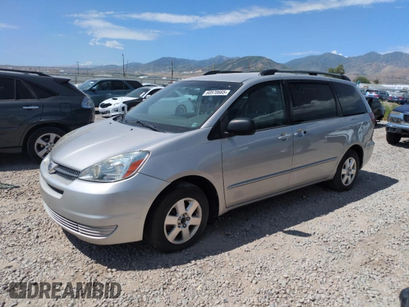 2005 Toyota Sienna CE with VIN 5TDZA23C65S343633, listed as a Copart auction lot 60570665 with 149,896 mi miles and Clean title. Bid and sale history available at DreamBid. Image 1.