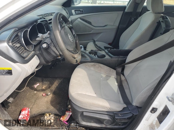 2013 Kia Optima LX with VIN KNAGM4A76D5395099, listed as a Copart auction lot 52241185 with 257,796 mi miles and Clean Title. Bid and sale history available at carsss.com. Image 7.