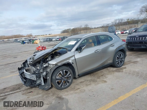2019 Lexus UX 250h with VIN JTHU9JBH4K2005403, listed as a IAAI auction lot 41952074 with 73,883 mi miles and . Bid and sale history available at DreamBid. Image 2.