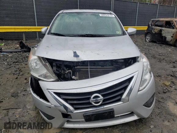 2018 Nissan Versa Sedan SV with VIN 3N1CN7AP5JL869543, listed as a Copart auction lot 50054215 with 60,846 mi miles and Salvage Title. Bid and sale history available at carsss.com. Image 5.