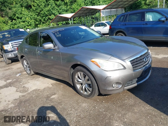 2012 Infiniti M with VIN JN1BY1AR3CM394274, listed as a IAAI auction lot 42687322 with 117,258 mi miles and . Bid and sale history available at DreamBid. Image 1.