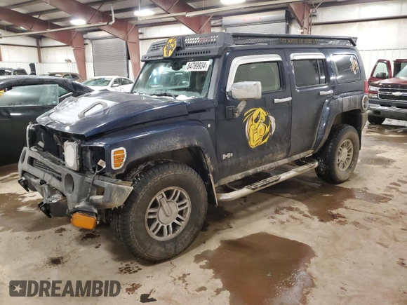 2007 Hummer H3 SUV with VIN 5GTDN13E778142883, listed as a Copart auction lot 84789934 with 102,402 mi miles and Clean Title. Bid and sale history available at DreamBid. Image 1.