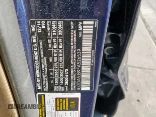 2015 Mercedes-Benz M 350 z VIN 4JGDA5JB9FA526539, wystawiony jako Copart lot #58181075 z przebiegiem 51 157 mil mil oraz Czysty tytuł • Clean title. Historia ofert i sprzedaży dostępna na DreamBid. Obrazek 12.