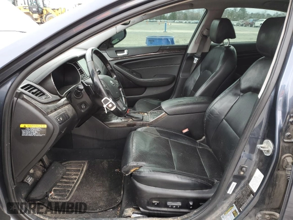 2014 Kia Cadenza Premium with VIN KNALN4D75E5151775, listed as a Copart auction lot 45566005 with 196,311 mi miles and Clean Title. Bid and sale history available at carsss.com. Image 7.