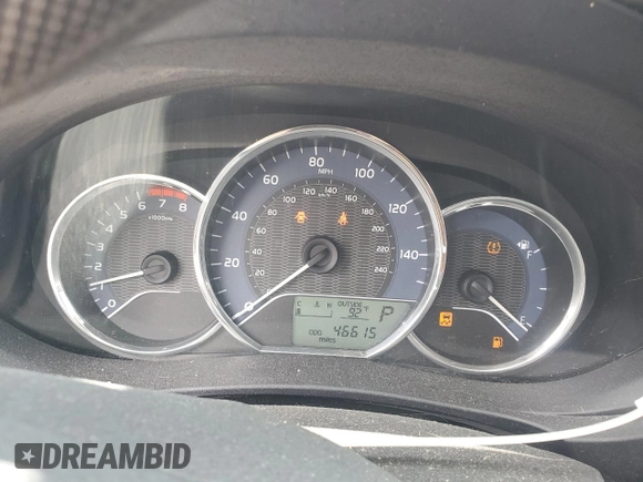 2016 Toyota Corolla L with VIN 5YFBURHE2GP478213, listed as a Copart auction lot 61930855 with 46,615 mi miles and Salvage title. Bid and sale history available at DreamBid. Image 9.