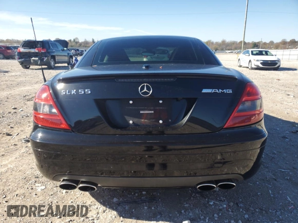 2006 Mercedes-Benz SLK-Class 5.5L AMG with VIN WDBWK73F86F086174, listed as a Copart auction lot 80097784 with 98,352 mi miles and Salvage Title. Bid and sale history available at carsss.com. Image 6.