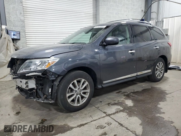2013 Nissan Pathfinder SL with VIN 5N1AR2MM2DC606001, listed as a Copart auction lot 51167055 with 159,366 mi miles and Salvage Title. Bid and sale history available at carsss.com. Image 1.