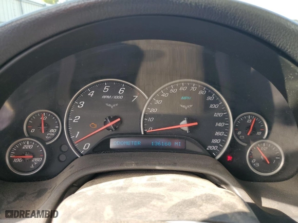 2007 Chevrolet Corvette with VIN 1G1YY25U575124659, listed as a Copart auction lot 47988875 with 136,168 mi miles and Salvage Title. Bid and sale history available at carsss.com. Image 9.