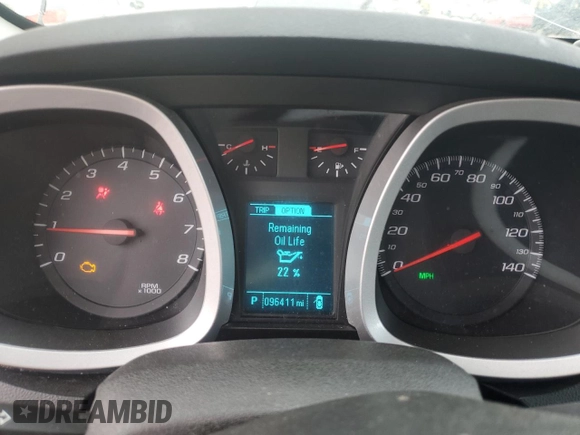 2013 Chevrolet Equinox LT with VIN 2GNFLEEK1D6121312, listed as a Copart auction lot 54044815 with 96,411 mi miles and Salvage Title. Bid and sale history available at DreamBid. Image 9.