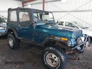 1995 Jeep Wrangler S with VIN 1J4FY19P0SP262341, listed as a IAAI auction lot 41672136 with 161,979 mi miles. Bid and sale history available at carsss.com. Image 1.