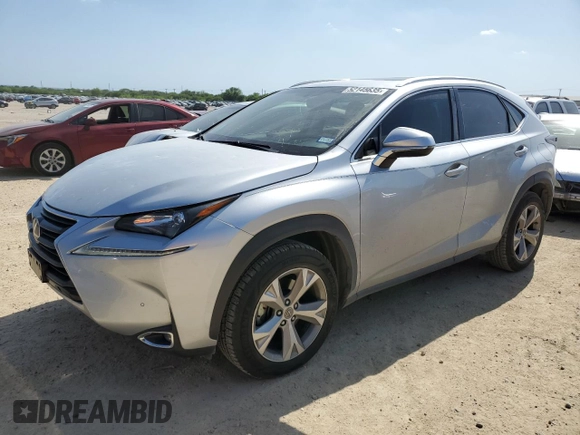 2017 Lexus NX 200t with VIN JTJYARBZ9H2071498, listed as a Copart auction lot 52145635 with 62,411 mi miles and Clean title. Bid and sale history available at DreamBid. Image 1.