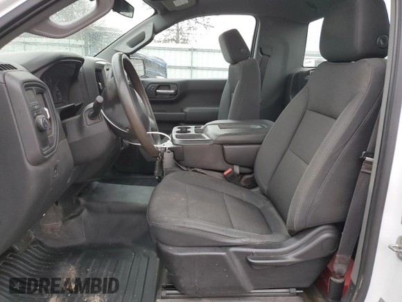 2019 Chevrolet Silverado 1500 Work Truck with VIN 3GCNWAEFXKG193103, listed as a Copart auction lot 50918245 with 53,995 mi miles and Salvage Title. Bid and sale history available at DreamBid. Image 7.