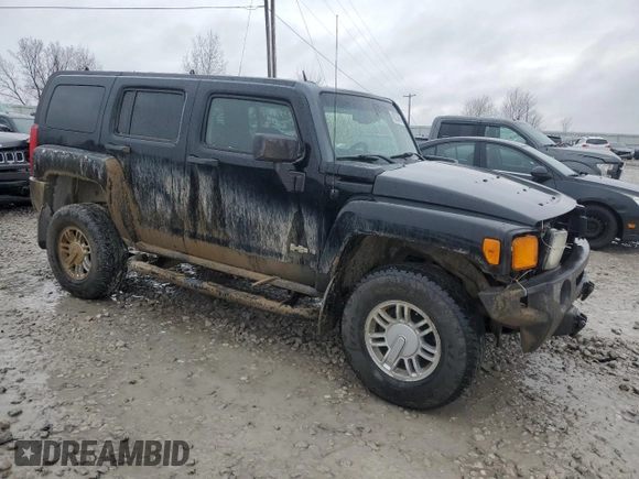 2006 Hummer H3 with VIN 5GTDN136X68205918, listed as a Copart auction lot 46223465 with 0 mi miles and Clean Title. Bid and sale history available at carsss.com. Image 4.