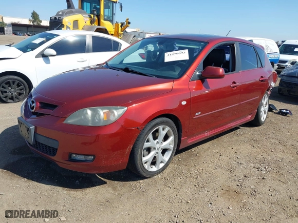 2009 Mazda Mazda3 s Touring with VIN JM1BK344X91233571, listed as a IAAI auction lot 41970093 with 156,173 mi miles. Bid and sale history available at carsss.com. Image 2.