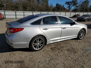 2015 Hyundai Sonata Sport with VIN 5NPE34AB6FH054483, listed as a Copart auction lot 42856255 with 163,708 mi miles and Salvage Title. Bid and sale history available at carsss.com. Image 3.