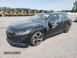 2018 Honda Accord Sport with VIN 1HGCV2F39JA001737, listed as a Copart auction lot 57665835 with 353,804 mi miles and Salvage title. Bid and sale history available at DreamBid. Image 1.