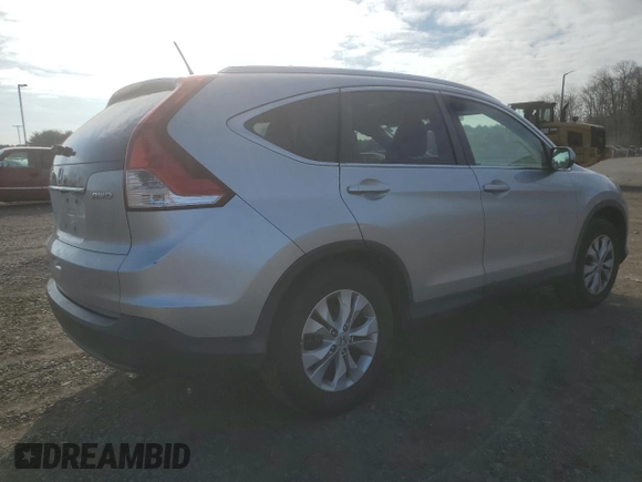 2012 Honda CR-V EX-L with VIN JHLRM4H7XCC003997, listed as a Copart auction lot 47689255 with 165,966 mi miles and Salvage Title. Bid and sale history available at carsss.com. Image 3.