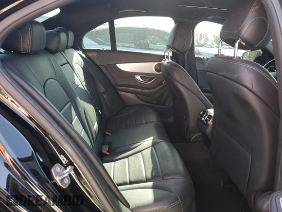 2018 Mercedes-Benz C with VIN 55SWF4JB0JU263980, listed as a Copart auction lot 50843375 with 92,395 mi miles and Salvage Title. Bid and sale history available at carsss.com. Image 10.
