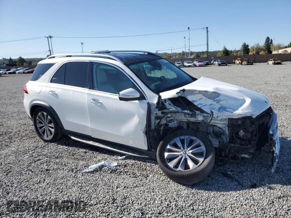 2022 Mercedes-Benz GLE 450 with VIN 4JGFB5KB1NA602144, listed as a Copart auction lot 51381415 with 41,957 mi miles and Salvage title. Bid and sale history available at DreamBid. Image 4.