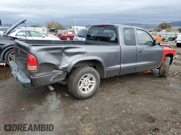 2002 Dodge Dakota with VIN 1B7GL12XX2S718443, listed as a Copart auction lot 84568934 with 122,127 mi miles and Clean Title. Bid and sale history available at carsss.com. Image 3.