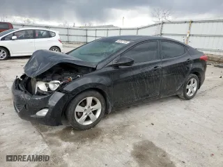2013 Hyundai Elantra GLS with VIN 5NPDH4AE3DH173015, listed as a Copart auction lot 46912105 with 165,569 mi miles and Salvage Title. Bid and sale history available at carsss.com. Image 1.