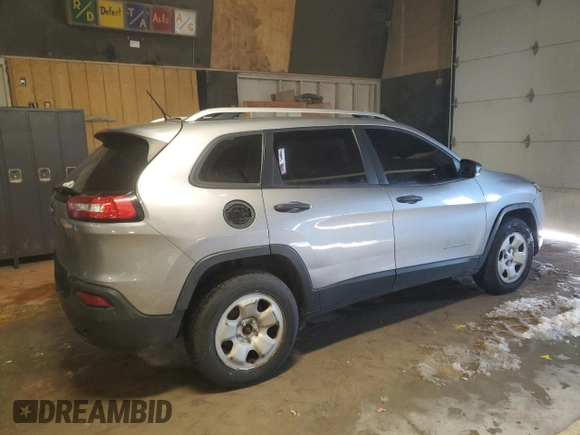 2017 Jeep Cherokee Sport with VIN 1C4PJMAB7HW563669, listed as a Copart auction lot 88067945 with 146,181 mi miles and Clean Title. Bid and sale history available at carsss.com. Image 3.