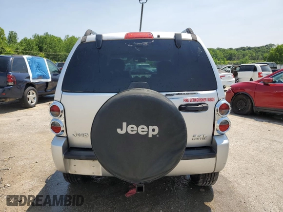 2006 Jeep Liberty Limited with VIN 1J4GK58K36W217473, listed as a Copart auction lot 58807735 with 166,107 mi miles and Non repairable. Bid and sale history available at DreamBid. Image 6.