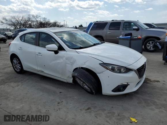 2016 Mazda 3 i Touring with VIN JM1BM1L75G1282071, listed as a Copart auction lot 48818925 with 55,928 mi miles and Salvage Title. Bid and sale history available at DreamBid. Image 4.