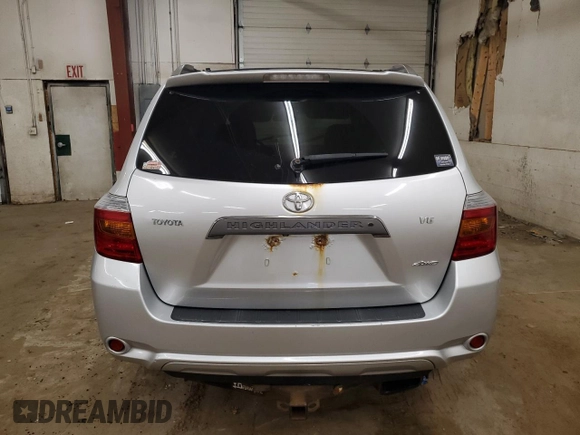 2008 Toyota Highlander Sport with VIN JTEES43AX82103336, listed as a Copart auction lot 60317085 with 178,437 mi miles and Salvage title. Bid and sale history available at DreamBid. Image 6.