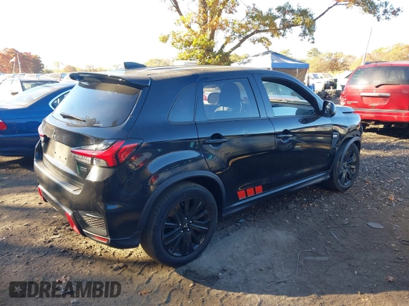 2020 Mitsubishi Outlander Sport ES 2.0 with VIN JA4AR3AUXLU031065, listed as a IAAI auction lot 40655265 with 94,138 mi miles. Bid and sale history available at carsss.com. Image 4.