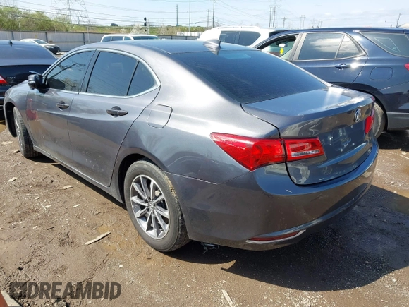 2020 Acura TLX w/Technology Pkg with VIN 19UUB1F52LA012185, listed as a IAAI auction lot 41942957 with 14,677 mi miles. Bid and sale history available at carsss.com. Image 3.